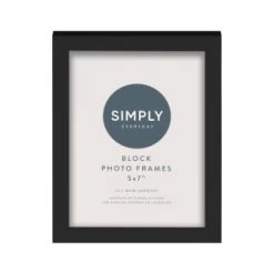 Simply Everyday 5 X 7" Block Frames 3pk - Black -Home Improvement Store 290764 3pk simply everyday block frames 5x7 black 3
