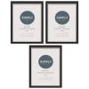 Simply Everyday A4 Block Frames 3pk - Black -Home Improvement Store 305876 3pk simply everyday block frame a4 black