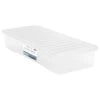 B&M Underbed Storage Box With Lid 55L - Clear