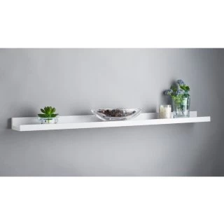 Lokken Wide Picture Shelf - White 3 Lokken Wide Picture Shelf - White