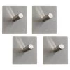 B&M Metal Adhesive Hooks 4pk - Square -Home Improvement Store 332165 metal adhesive hoot set of 4 square