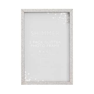 B&M Glitter Photo Frames 4 X 6" 2pk 5 B&M Glitter Photo Frames 4 X 6" 2pk - Image 3