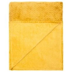 B&M Oversized Waffle Throw - Ochre -Home Improvement Store 344890 oversized waffle throw ochre 2