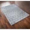 Geo Microplush Rug 110 X 160cm - Grey 1 Geo Microplush Rug 110 X 160cm - Grey -Home Improvement Store 356010 356011 geo plush rug grey 2