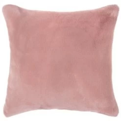 Aspen Faux Fur Cushion - Blush