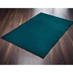 B&M Aspen Faux Fur Rug 100 X 150cm - Teal