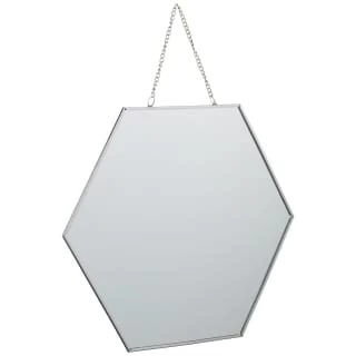 B&M Hanging Hexagon Mirror - Silver 3 B&M Hanging Hexagon Mirror - Silver