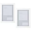 B&M Block Photo Frame 5 X 7" 2pk - White -Home Improvement Store 367046 2pk block photo frame 5x7 white