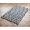 Grid Faux Fur Rug 100 X 150cm - Grey -Home Improvement Store 367882 367883 grey sculptured grid faux fur rug