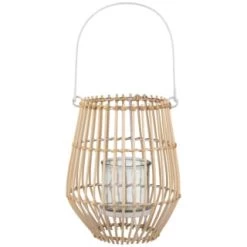 B&M Scandi Shore Rattan Style Lantern