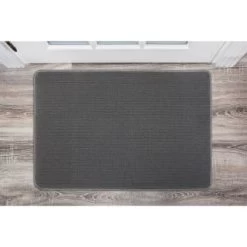B&M Loop Washable Doormat 50 X 75cm - Grey -Home Improvement Store 370205 loop washable doormat 50x75cm grey