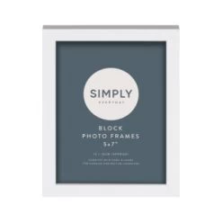 Simply Everyday 5 X 7" Block Frames 3pk - White -Home Improvement Store 370279 3pk simply everyday block frames 5x7 white 2