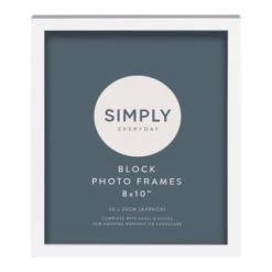 Simply Everyday 8 X 10" Block Frames 3pk - White -Home Improvement Store 370280 3pk simply everyday block frames 8x10 white 2
