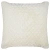 B&M Waffle Faux Fur Cushion 48 X 48cm - Cream -Home Improvement Store 373068 waffle faux fur cushion cream