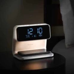 Goodmans Wireless Charging Alarm Clock -Home Improvement Store 373397 goodmans alarm clock with wireless charging and nightlight 2