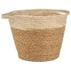 B&M Two Tone Wicker Basket - Cream -Home Improvement Store 374371 cream two tone wicker basket