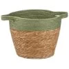 B&M Two Tone Wicker Basket - Green 1 B&M Two Tone Wicker Basket - Green -Home Improvement Store 374391 green two tone wicker basket