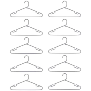 B&M Jumbo Hangers 10pk - Grey 4 B&M Jumbo Hangers 10pk - Grey - Image 2