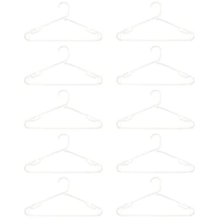B&M Jumbo Hangers 10pk - White 4 B&M Jumbo Hangers 10pk - White - Image 2
