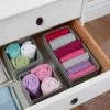 B&M Set Of 3 Fabric Storage Trays - Grey