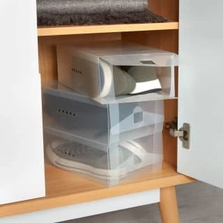 B&M Clear Shoe Storage Box 3pk 3 B&M Clear Shoe Storage Box 3pk
