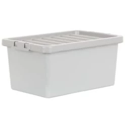 B&M Storage Box With Lid 11L - Graphite