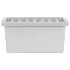 B&M Storage Box With Lid 11L - Graphite -Home Improvement Store 377031 11l storage box grey 4