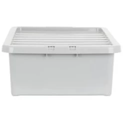 B&M Under Bed Storage Box 32L - Grey -Home Improvement Store 377037 under bed storage box 32l grey