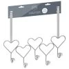 B&M Heart Diamante Overdoor Hooks -Home Improvement Store 377713 5 ball heart diamante hooks
