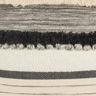 B&M Esme Stripe Woven Cushion - Mono 4 B&M Esme Stripe Woven Cushion - Mono - Image 2
