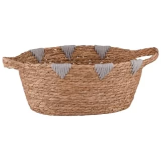 B&M Edessa Triangle Wicker Basket - Grey 3 B&M Edessa Triangle Wicker Basket - Grey