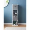 Lokken Tall 4 Cube Storage Unit With 2 Baskets - White -Home Improvement Store 383086 lokken tall 4 cube 2 baskets white