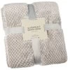 B&M Waffle Throw - Silver -Home Improvement Store 383149 home collection supersoft waffle throw 4