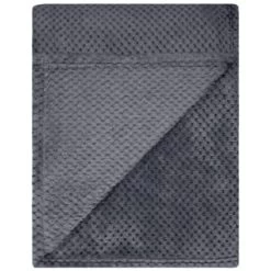 B&M Waffle Throw - Dark Slate -Home Improvement Store 383152 supersoft waffle throw dark slate 3