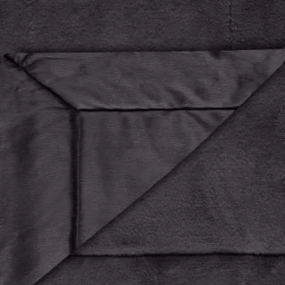 Heritage Collection Aspen Faux Fur Throw - Charcoal 5 Heritage Collection Aspen Faux Fur Throw - Charcoal - Image 3