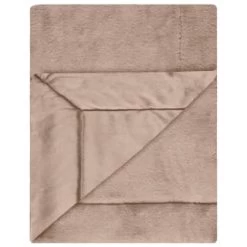 Heritage Collection Aspen Faux Fur Throw - Mink -Home Improvement Store 383183 aspen throw dark mink 2