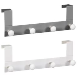 B&M Heavy Duty Overdoor Hooks - White -Home Improvement Store 383565 heavy duty overdoor hooks main
