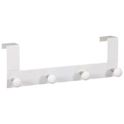 B&M Heavy Duty Overdoor Hooks - White
