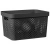 B&M Large Rectangular Spot Storage Basket - Black -Home Improvement Store 384183 rectangular large spot basket black