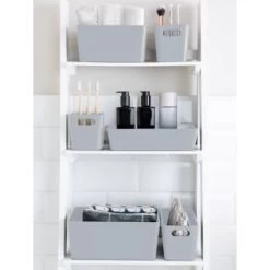 Soho Storage Tub 10 X 10 X 10cm - Grey -Home Improvement Store 384404 384408 384417 soho box grey group1 1