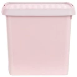 B&M Waffle Clip Box Storage Cube 14L - Dusty Pink -Home Improvement Store 384965 dusky pink 14l waffle clip box cube