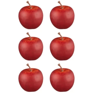 B&M Apple Decorations 6pk 5 B&M Apple Decorations 6pk - Image 3