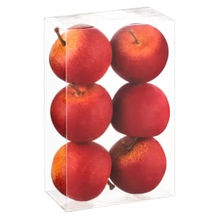 B&M Apple Decorations 6pk 3 B&M Apple Decorations 6pk