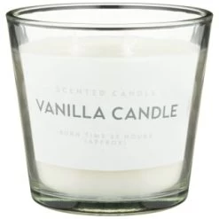 Large Vanilla Wax Candle