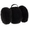 Simply Everyday Teddy Rolled Throw - Black