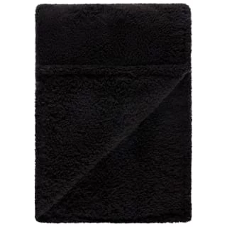 Simply Everyday Teddy Rolled Throw - Black 7 Simply Everyday Teddy Rolled Throw - Black - Image 5