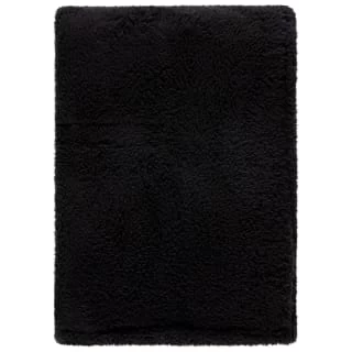 Simply Everyday Teddy Rolled Throw - Black 5 Simply Everyday Teddy Rolled Throw - Black - Image 3
