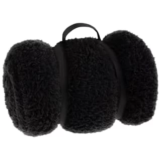Simply Everyday Teddy Rolled Throw - Black 3 Simply Everyday Teddy Rolled Throw - Black