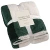 B&M Highland Green Check Sherpa Doublesided Throw -Home Improvement Store 388770 highland green check sherpa throw