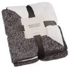 B&M Montana Two Tone Sherpa Throw - Charcoal -Home Improvement Store 388866 montana two tone sherpa throw charcoal